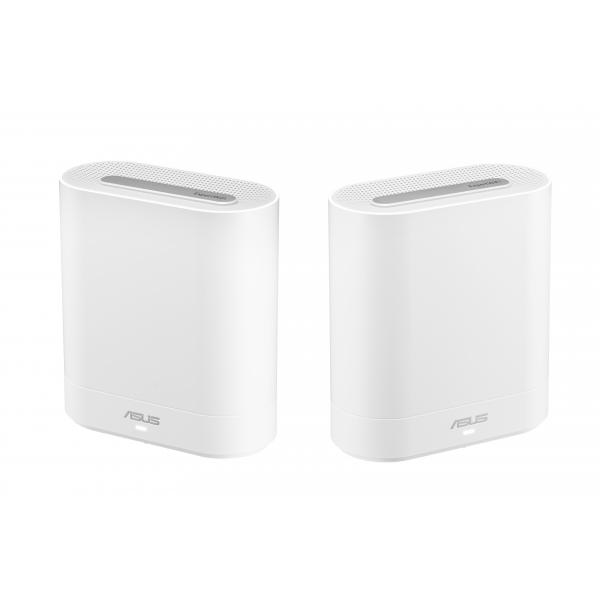 ASUS EBM68[2PK] – Expert Wifi Banda tripla [2.4 GHz/5 GHz/5 GHz] Wi-Fi 6 [802.11ax] Bianco 3 Interno (ASUS EXPERTWIFI SYSTEM EBM68[2PK])