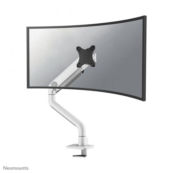 Neomounts DS70S-950WH1 Braccio per monitor 17-49 - molla a gas - Topfix - 180°-stop (Neomounts IT Dual desk Mount 17-49 white DS70S-950WH1)