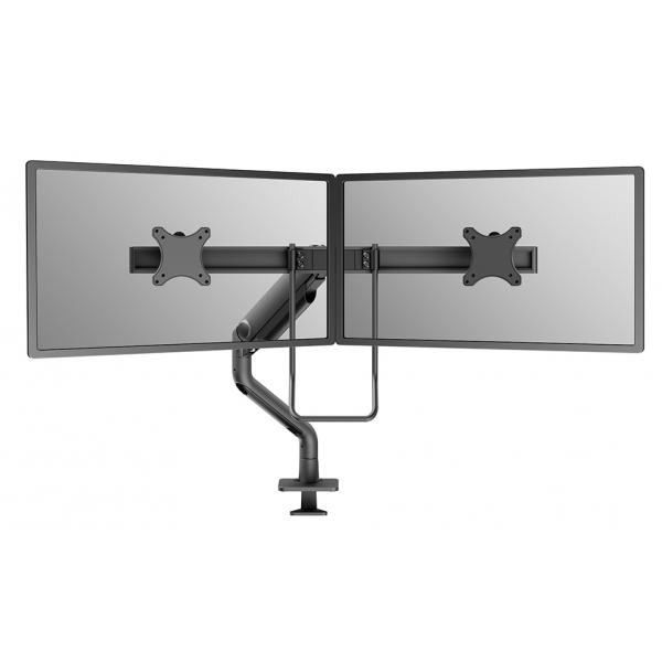 Neomounts DS75S-950BL2 Braccio per monitor 17-32 - molla a gas - Topfix - 180°-stop (Neomounts NEXT One DS75S-950BL2 Dual crossbar monitor arm - 17-32 - 1-8 kg/screen - gas spring - 180 [10Years warr