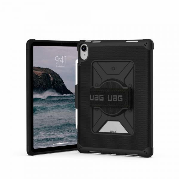 Urban Armor Gear Metropolis 27,7 cm [10.9] Cover Nero (UAG Metropolis Series Rugged Case for iPad 10.9 [10th Gen, 2022] - Metropolis w Handstrap Black - Back cover for tablet - black - 10.9 - for App