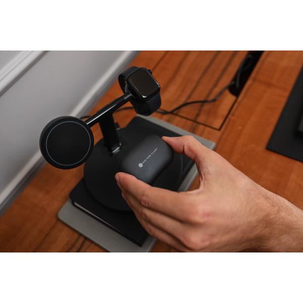 Our Pure Planet OPP128 Caricabatterie per dispositivi mobili Smartphone Nero dC Carica wireless Ricarica rapida Interno (3-IN-1 15W W/LESS MAGSAFE CHARGING DOCK)