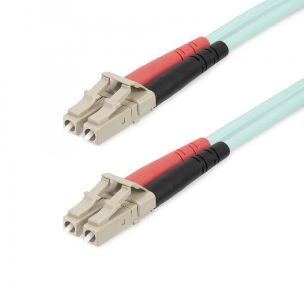 StarTech.com Cavo in Fibra Ottica Multimodale OM4 LC/LC UPC da 25 m, Fibra LOMMF/VCSEL da 50/125 µm, reti 100G, Cavo Ottico con Bassa Perdita di Inserzione, Cavo Patch in Fibra LSZH (25M OM4 FIBER OP