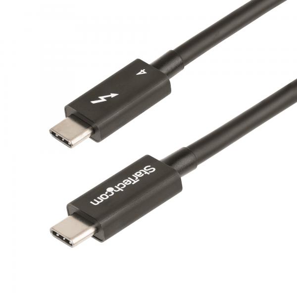 StarTech.com Cavo Thunderbolt 4 da 1m - 40Gbps - PD 100W - Cavo Video/Trasferimento dati 4K/8K - Cavo Thunderbolt Certificato Intel Compatibile con USB4/Thunderbolt 3/USB 3.2/USB Tipo C/DisplayPort -