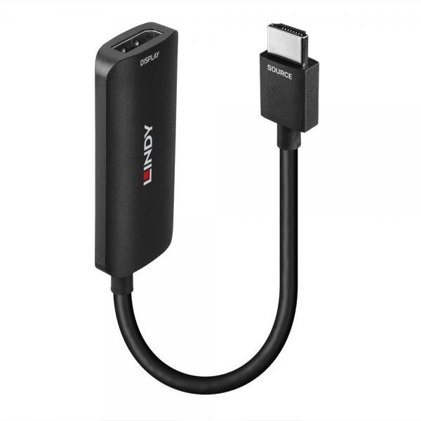 Lindy 38329 cavo e adattatore video 0,157 m HDMI tipo A [Standard] DisplayPort Nero (HDMI 8K60 to DisplayPort 1.4 - Converter - Warranty: 24M)