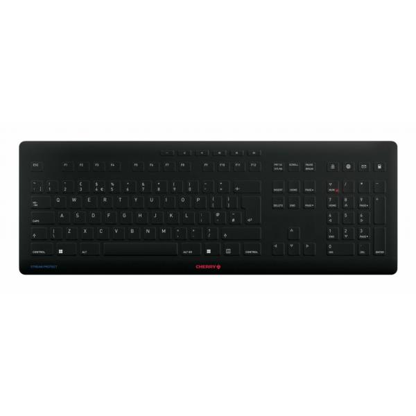 Contour Design CHERRY STREAM PROTECT KEYBOARD WIRELESS (CHERRY STREAM PROTECT KEYBOARD - WIRELESS BLACK UK-ENGLISH) - Versione Tedesca