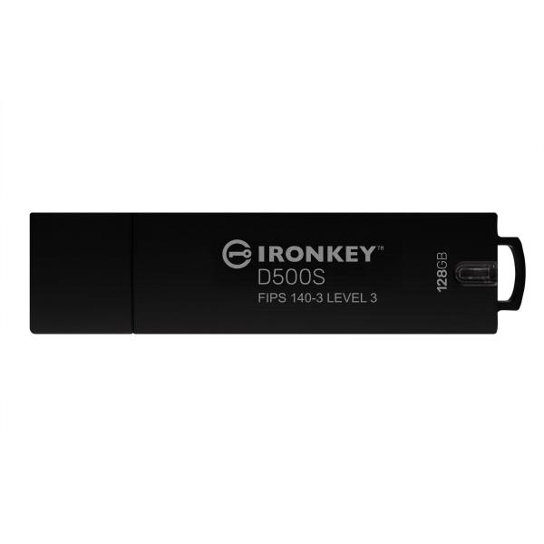 Kingston Technology IronKey 128GB D500S FIPS 140-3 Lvl 3 AES-256 (Kingston IronKey D500S - USB flashdriv)