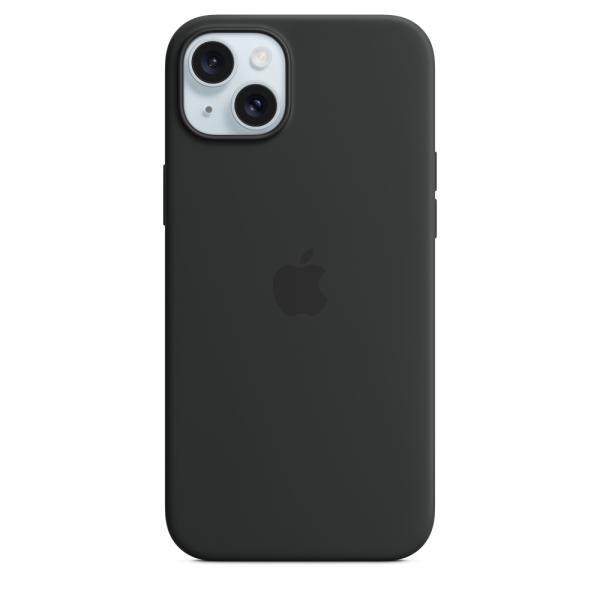 Apple Custodia MagSafe in silicone per iPhone 15 Plus - Nero (^IPHONE 15 PLUS SI CASE BLACK)