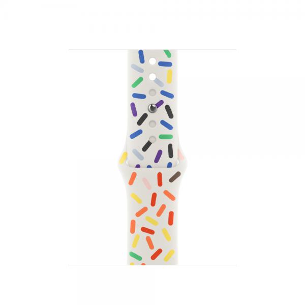 Apple MUQ23ZM/A accessorio indossabile intelligente Band Multicolore Fluoroelastomero (-APPLE WATCH 41 PRIDE EDITION SB M/L)