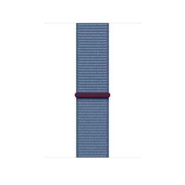 Apple MT5H3ZM/A accessorio indossabile intelligente Band Blu Nylon, Poliestere riciclato, Spandex (-APPLE WATCH 45 WINTER BLUE SL)