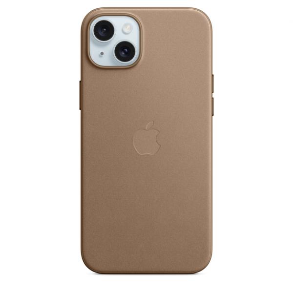 Apple Custodia MagSafe in tessuto Finewoven per iPhone 15 Plus - Grigio talpa (Apple - bagsidecover til mobiltelefon)