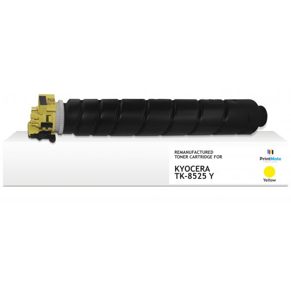 PrintMate K40225F6 cartuccia toner 1 pz Compatibile Giallo (REMANUFACTURED YELLOW TONER TK-8525Y 20000P YIELD)