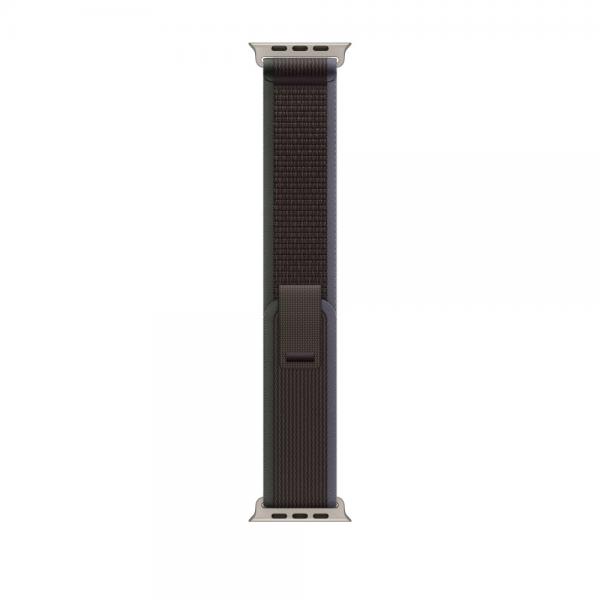 Apple MT613ZM/A accessorio indossabile intelligente Band Nero, Blu Nylon, Poliestere riciclato, Titanio, Spandex (-APPLE WATCH 49 BLUE/BLACK TL S/M)