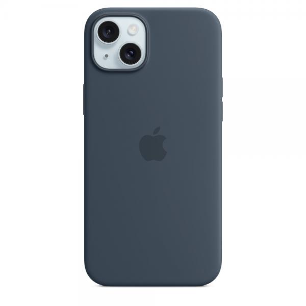 Apple Custodia MagSafe in silicone per iPhone 15 Plus - Blu Tempesta (^IPHONE 15 PLUS SI CASE STORM BLUE)