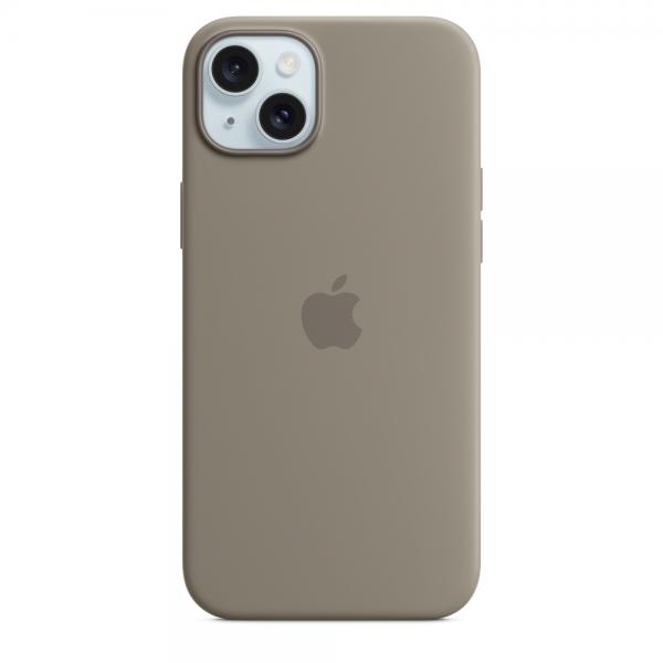 Apple Custodia MagSafe in silicone per iPhone 15 Plus - Grigio creta (Apple - bagsidecover til mobiltelefon)