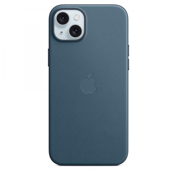 Apple Custodia MagSafe in tessuto Finewoven per iPhone 15 Plus - Blu Pacifico (Apple - bagsidecover til mobiltelefon)