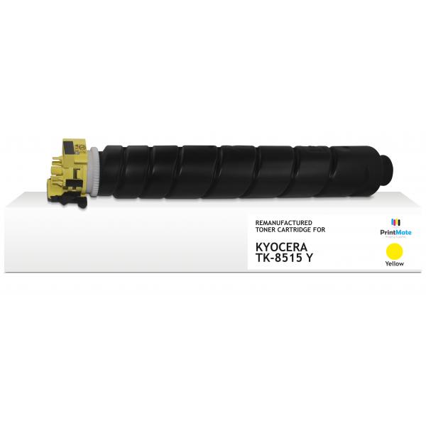 PrintMate K40286F6 cartuccia toner 1 pz Compatibile Giallo (REMANUFACTURED YELLOW TONER TK8515Y 20000P YIELD)