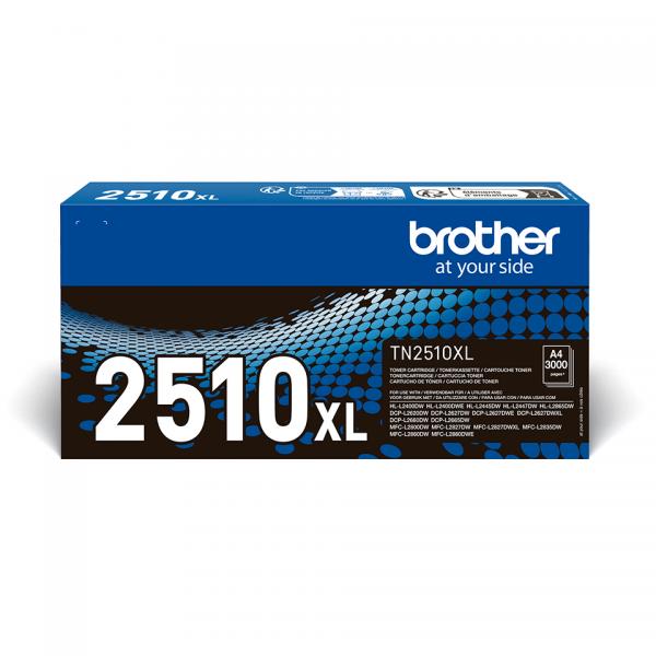 Brother TN-2510XL cartuccia toner 1 pz Originale Nero (OEM Brother TN2510XL Black 3000 Pages Original Toner)