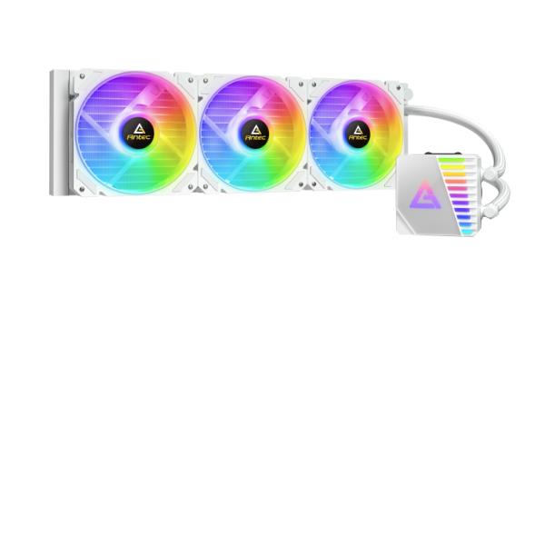 Antec Symphony 360 ARGB White Processore Raffreddatore di liquidi tutto in uno 12 cm Nero, Bianco 1 pz (ANTEC Symphony 360 AiO Liquid CPU Cooler, Universal Socket, White, 360mm Radiator, PWM 1600RPM