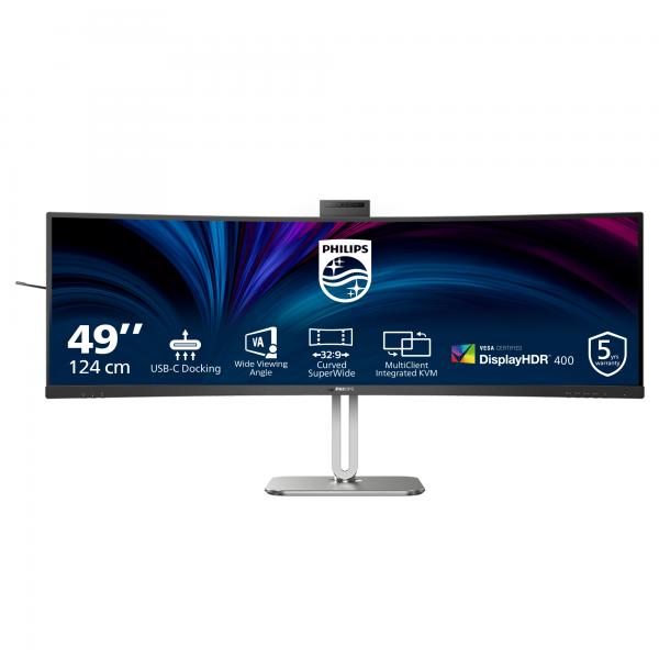 Philips Serie 5000 49B2U5900CH/00 Monitor PC 124 cm [48.8] 5120 x 1440 Pixel Dual QHD LCD Nero (49IN 124 VA LCD 5120X1440 32:9 - 3000:1 HDMI 2.0 X 2 DISPLAYPORT)