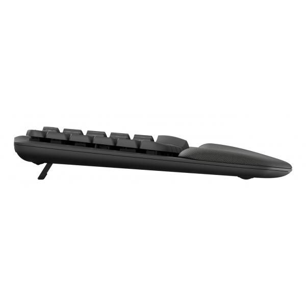 Logitech ERGO 920-012334 tastiera Ufficio RF senza fili + Bluetooth QWERTY US International Grafite (WAVE KEYS FOR BUSINESS GRAPHITE - US INTL 2.4GHZ/BTN/A-973 - B2B) - Versione UK