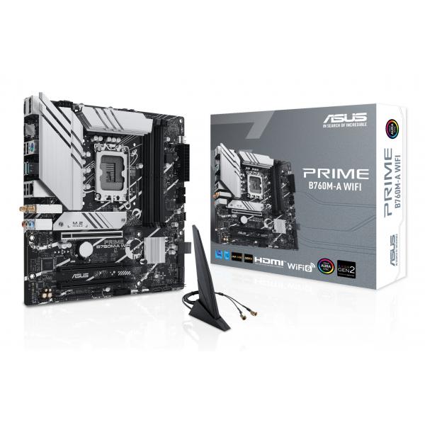 ASUS PRIME B760M-A WIFI Intel B760 LGA 1700 micro ATX (ASUS PRIME B760M-A WIFI S1700 Motherboard)