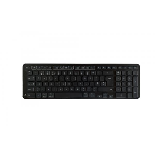Contour Design Balance tastiera Ufficio Wireless a RF + USB QWERTY Inglese UK Nero (Contour Balance Keyboard - Black [2Years warranty]) - Versione UK