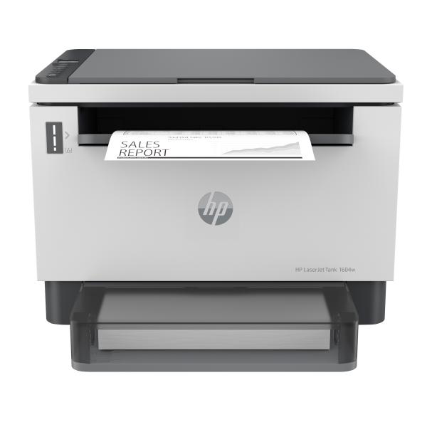 HP LaserJet Tank 1604w Wireless Multifunction Bianco e nero Stampante, Fotocopiatrice, scanner (Laserjet Tank Mfp 1604W - Printer, Black And White, - Printer For Business, Print, Copy, Scan, Scan To