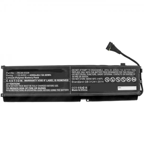 CoreParts MBXRZ-BA0010 ricambio per laptop Batteria (Laptop Battery for Razer - 64.68Wh 15.4V 4200mAh - Warranty: 12M)