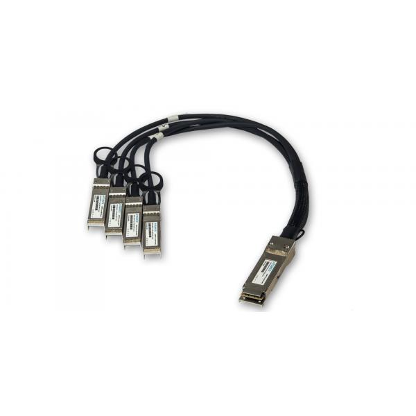 ATGBICS 407-AAXH-C cavo InfiniBand e in fibra ottica 5 m QSFP+ 4x SFP+ DAC Nero (Dell compatible Direct Attach Copper Breakout Cable 40GBase-CU QSFP+ to 4x10GBase-CU SFP+ [Passive Twinax 5m])