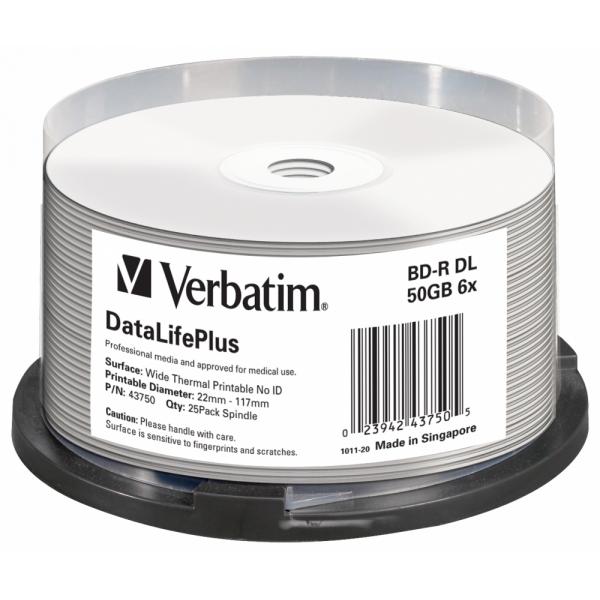 Verbatim 43848 disco vergine Blu-Ray BDXL 100 GB 25 pz (Verbatim BD-R XL 100GB 25pk - 4x blank Blu-Ray discs)