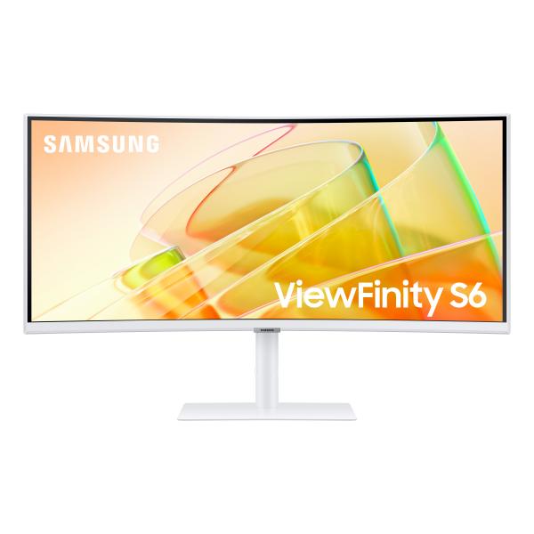 Samsung S65TC Monitor PC 86,4 cm [34] 3440 x 1440 Pixel UltraWide Quad HD LED Bianco (Samsung ViewFinity S6 S34C650TAU UWQHD/34Monitor. WARRANTY: 2YM)