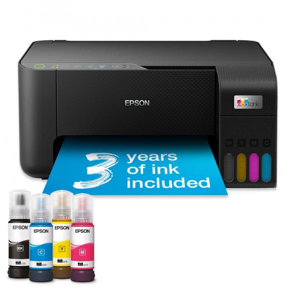 Epson EcoTank ET-2862 Ad inchiostro A4 5760 x 1440 DPI 10 ppm Wi-Fi (Epson EcoTank ET-2862. A4 Colour EcoTank Multifunction printer. 5,760x1,440 DPI. 33 ppm Mono. 15 ppm Colour. 100 sheet tray. One s