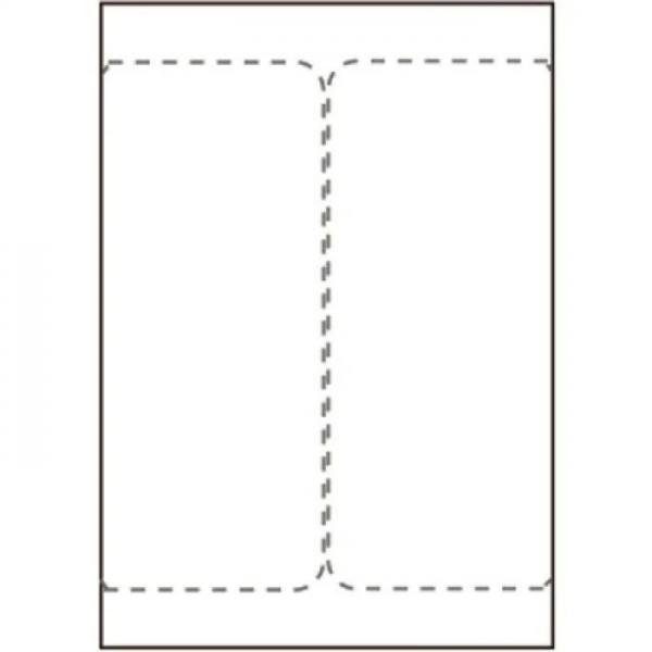 Capture SHIPLABEL105X220-I2P etichetta per stampante Bianco (Ship-label 105 x 220mm. For - laser/inkjet printers. Two - labels per sheet, 500 sheets per box)