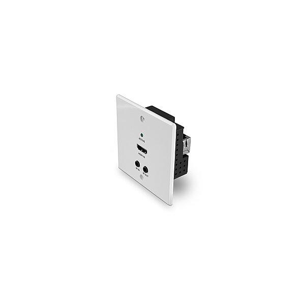 Lindy 38348 moltiplicatore AV Trasmettitore AV Bianco (70M CAT.6 HDMI 4K60 IR RS-232 - HDBASET EU WALL PLATE EXTENDER T)