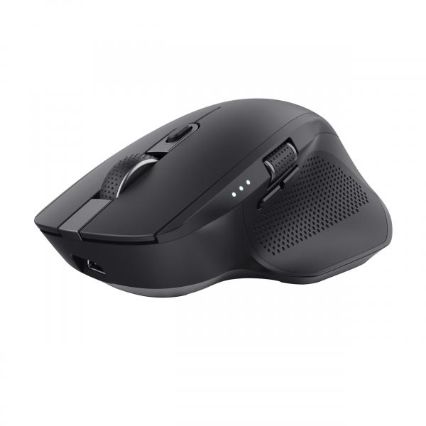Trust Ozaa+ mouse Ufficio Mano destra RF senza fili + Bluetooth Ottico 3200 DPI (OZAA+ MULTI-CONNECT - WIRELESS MOUSE BLK)