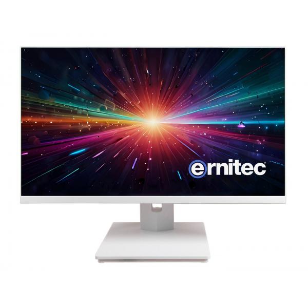 Ernitec 0070-24124-F-W Monitor PC 61 cm [24] 1920 x 1080 Pixel Full HD LCD Bianco (24 Surveillance monitor - frameless for 24/7 Use - - WHITE, 1080P Resolution 1 x HDMI 2.0, 1 x Display Port, 2 x Spe