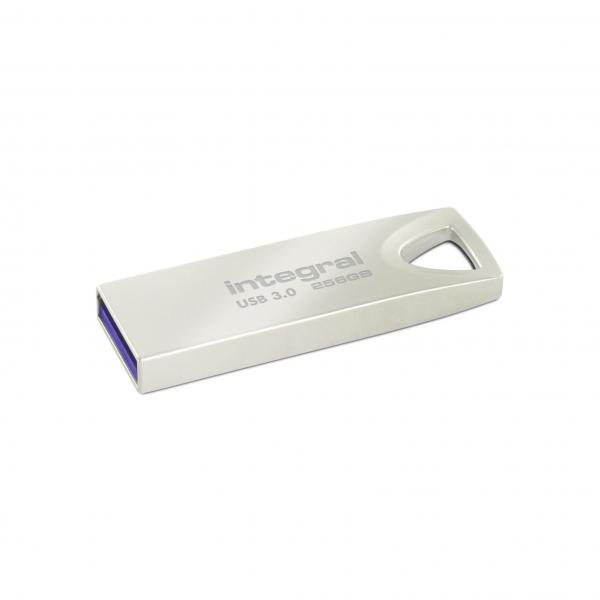Integral INFD256GBARC3.0 unità flash USB 256 GB USB tipo A 3.2 Gen 1 [3.1 Gen 1] Argento (256GB USB3.0 DRIVE ARC METAL UP TO R-110 W-30 MBS INTEGRAL)