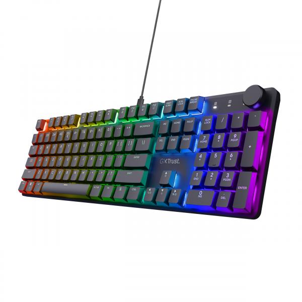 Trust GXT 866 Torix tastiera Gaming USB QWERTY Inglese UK Nero (Trust Gaming GXT866 TORIX MECHANICAL KEYBOARD UK) - Versione UK