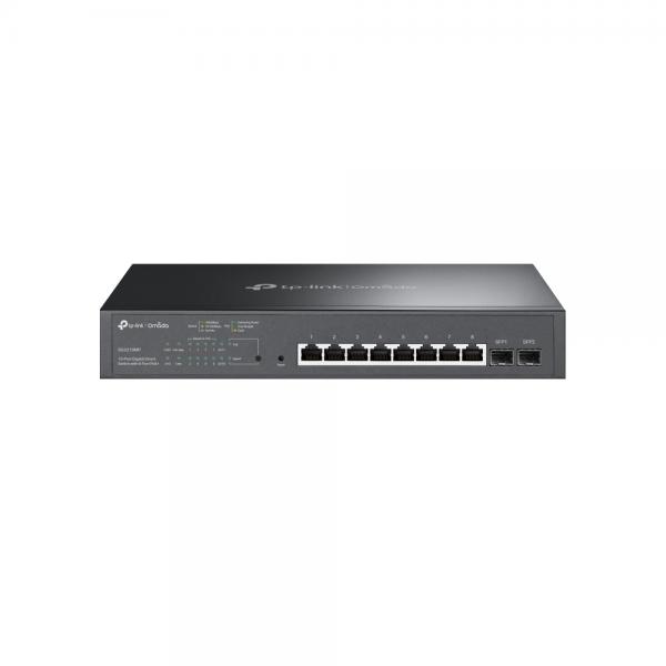 TP-Link Omada TL-SG2210MP Gestito L2/L2+ Gigabit Ethernet [10/100/1000] Supporto Power over Ethernet [PoE] 1U Nero (JETSTREAM 10-PORT GIG SWI 8 PORT POE+)