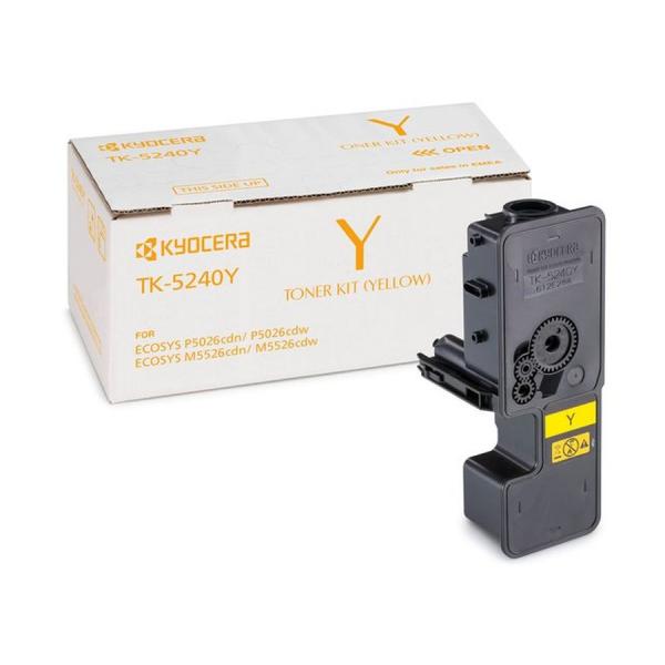 KYOCERA TK-5240 cartuccia toner 1 pz Originale Giallo (Tk-5240Y Toner Cartridge 1 - Pc[S] Original Yellow - Warranty: 12M)