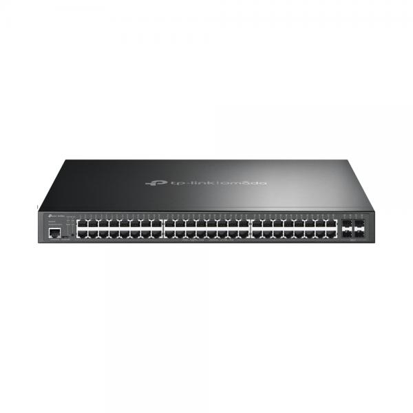 TP-Link Omada SG3452P switch di rete Gestito L2/L3 Gigabit Ethernet [10/100/1000] Supporto Power over Ethernet [PoE] 1U Nero (TP-LINK JETSTREAM 52P GB L2 MAN 48P POE)