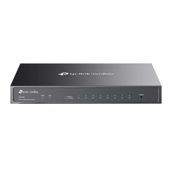 TP-Link Omada SG2008 switch di rete Gestito L2/L2+ Gigabit Ethernet [10/100/1000] Nero (TP-LINK TL-SG2008 8P GIGABIT SM SWITCH)