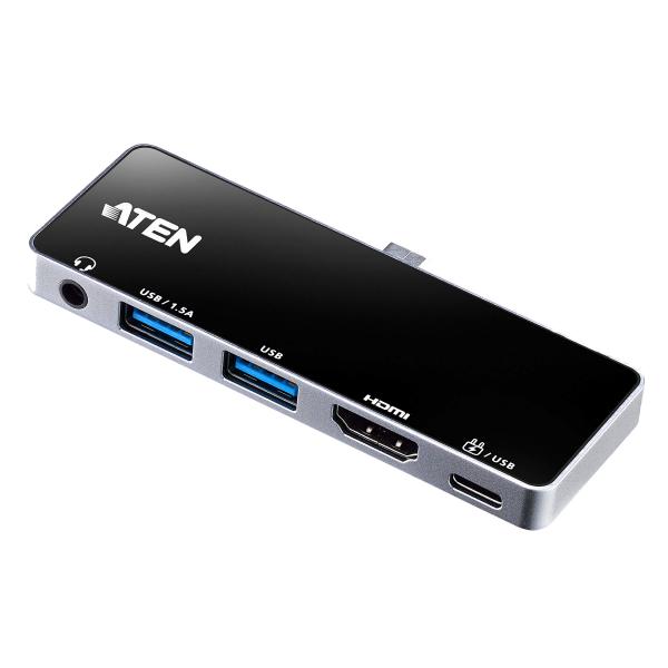 ATEN Dock da viaggio USB-C con alimentazione pass-through (USB-C TRAVEL DOCK PD92W)