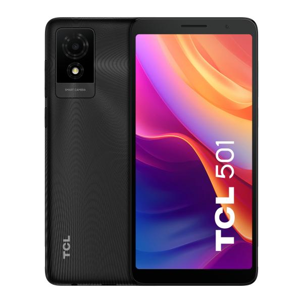 TCL 501 15,2 cm [6] Doppia SIM Android 14 4G 2 GB 32 GB 3000 mAh Nero (TCL 501 BLACK 32GB)