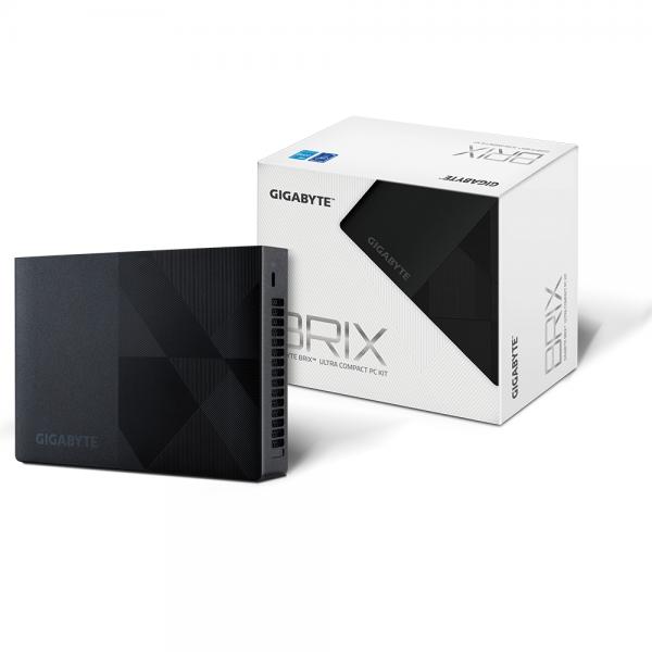 GIGABYTE GB-BNi3-N305 Nero (Gigabyte BRIX [GB-BNI3-N305] Barebone Kit, Intel i3 N305 3.0GHz 8 Core CPU, 1 x DDR4 3200 SO-DIMM Slot, 2 x M.2 2280 Slots, Wi-Fi 6 & Bluetooth 5.2)