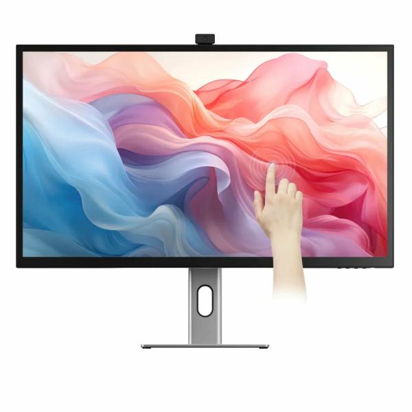 ALOGIC 32C4KPDWT Monitor PC 81,3 cm [32] 3840 x 2160 Pixel 4K Ultra HD LED Touch screen Multi utente Nero, Argento (Alogic CLARITY Max Touch 32 Inch UHD 4K Monitor with 8MP Webcam and Touch Screen)