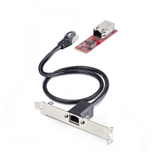 StarTech.com Scheda di Rete M.2 2280 2.5GbE a 1 porta, velocità multi-Gigabit [2.5G/1G/100M/10M], NIC NBASE-T [802.3bz], M.2 B+M Key, Interfaccia Ethernet PCIe per PC SFF/Desktop (2.5G M.2 NETWORK CA