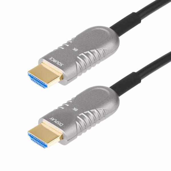 StarTech.com Cavo Ottico HDMI 2.1 Ibrido Attivo [AOC] da 9,1m, CMP, Classe Plenum, Cavo in fibra ottica 8K Ultra High Speed HDMI 2.1/2.0, 48Gbps, 8K 60Hz/4K 120Hz, HDR10+/FRL/TMDS/eARC (ACTIVE OPTICA