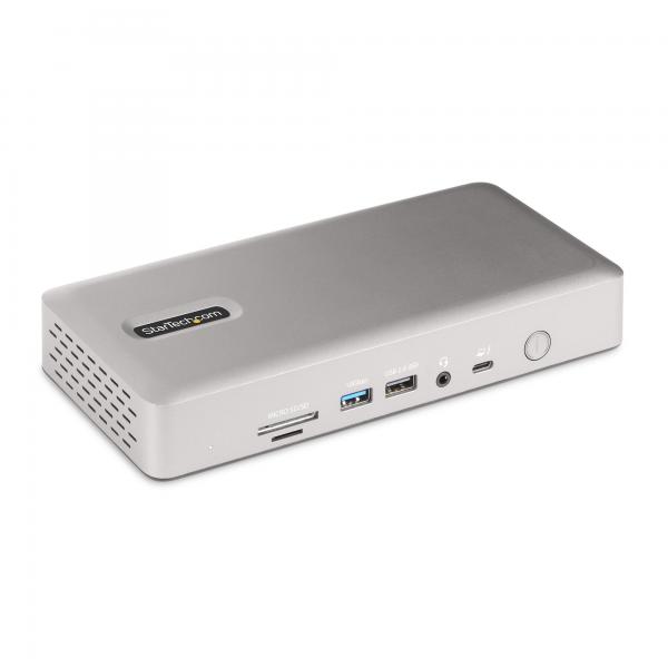 StarTech.com Docking Station USB4 e Thunderbolt 4 Universale, Dock TB4 per monitor quadrupli su Windows, Doppio su MacBook - 2x HDMI/2x DisplayPort, Hub 7x USB, 100W PD (THUNDERBOLT 4 DOCKING STATION