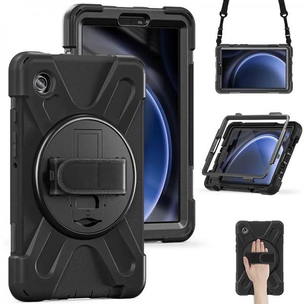 eSTUFF ES681860-BULK custodia per tablet Nero (Galaxy Tab A9 AUSTIN Defender - without built-in screen - protector. Black - Warranty: 24M)